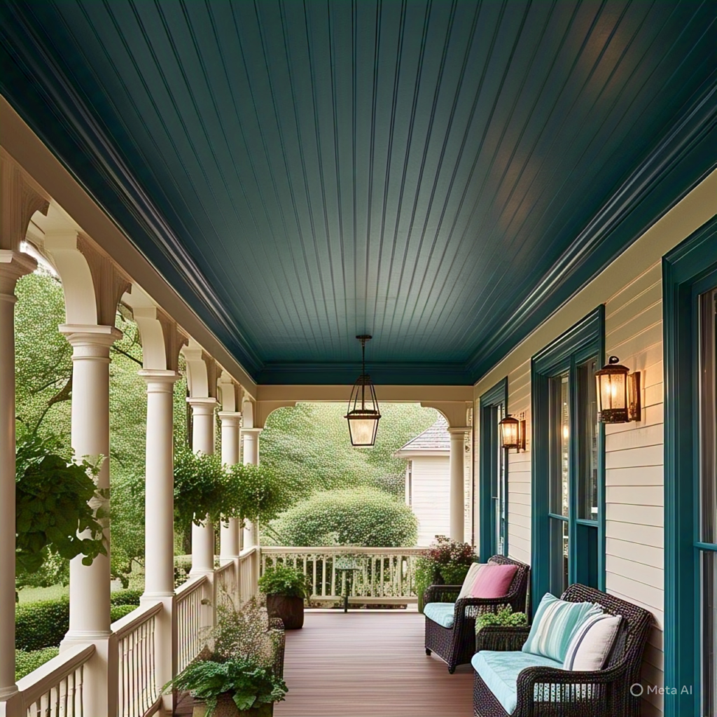 Beadboard Panels Inexpensive Porch Ceiling