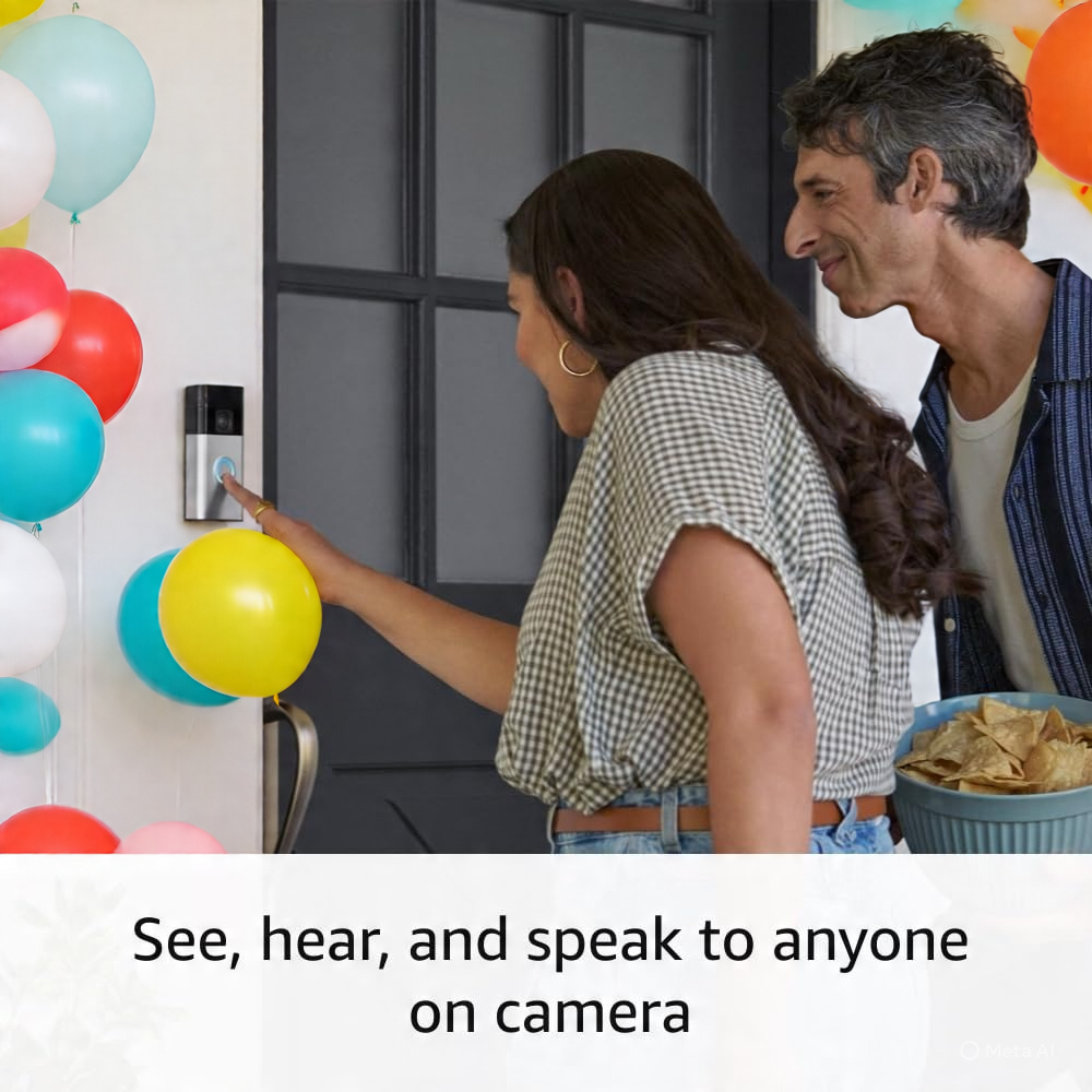 talking on Battery Doorbell