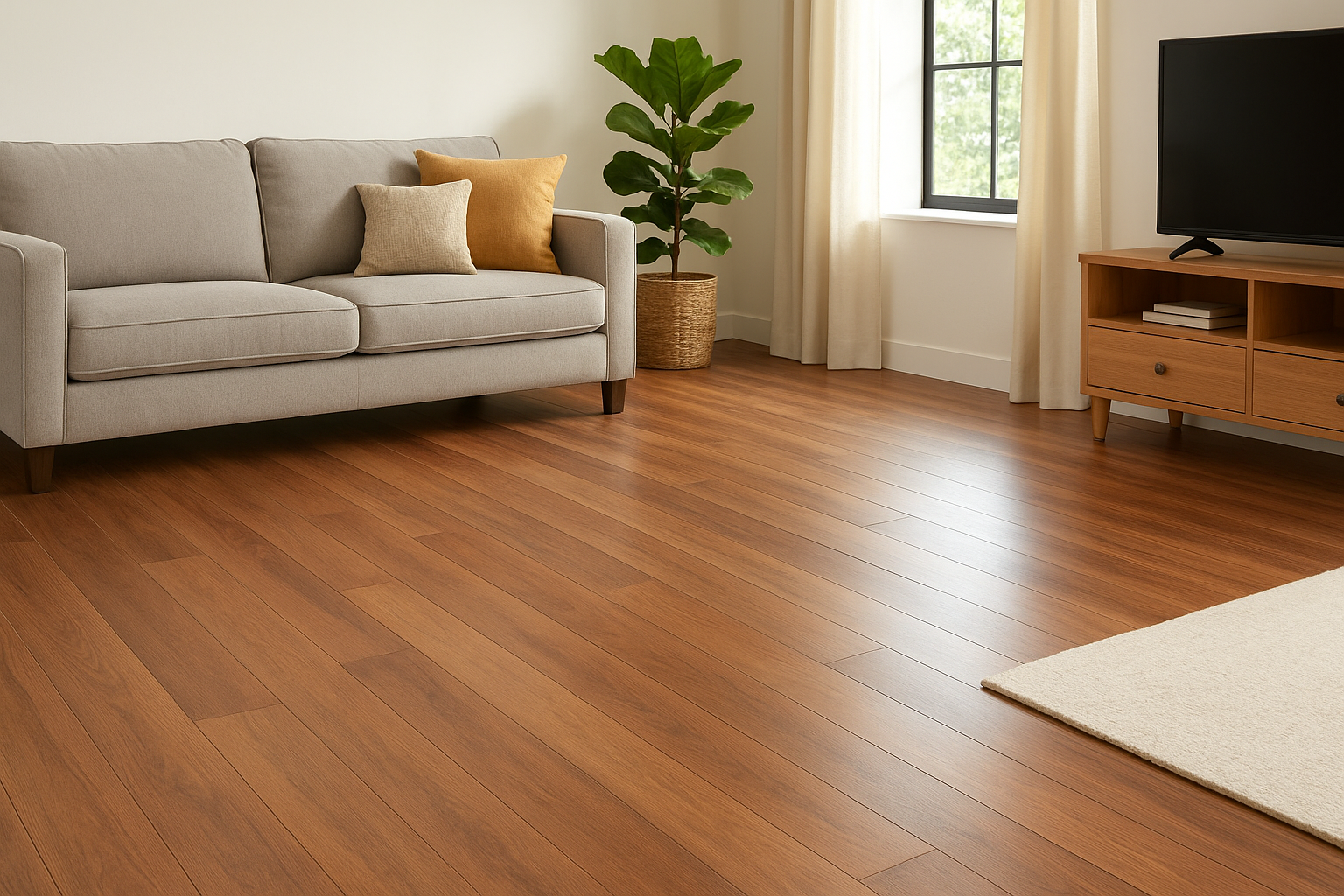 Laminate wood flooring