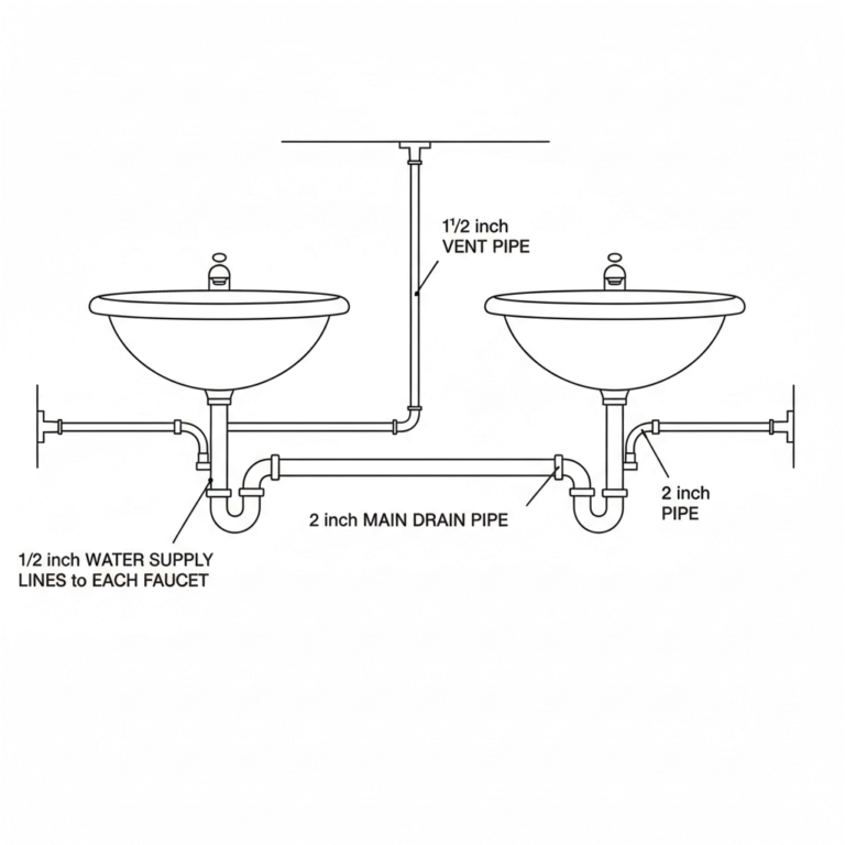 How to Size Plumbing Pipe for Bathroom Sink Design - BuildSketch